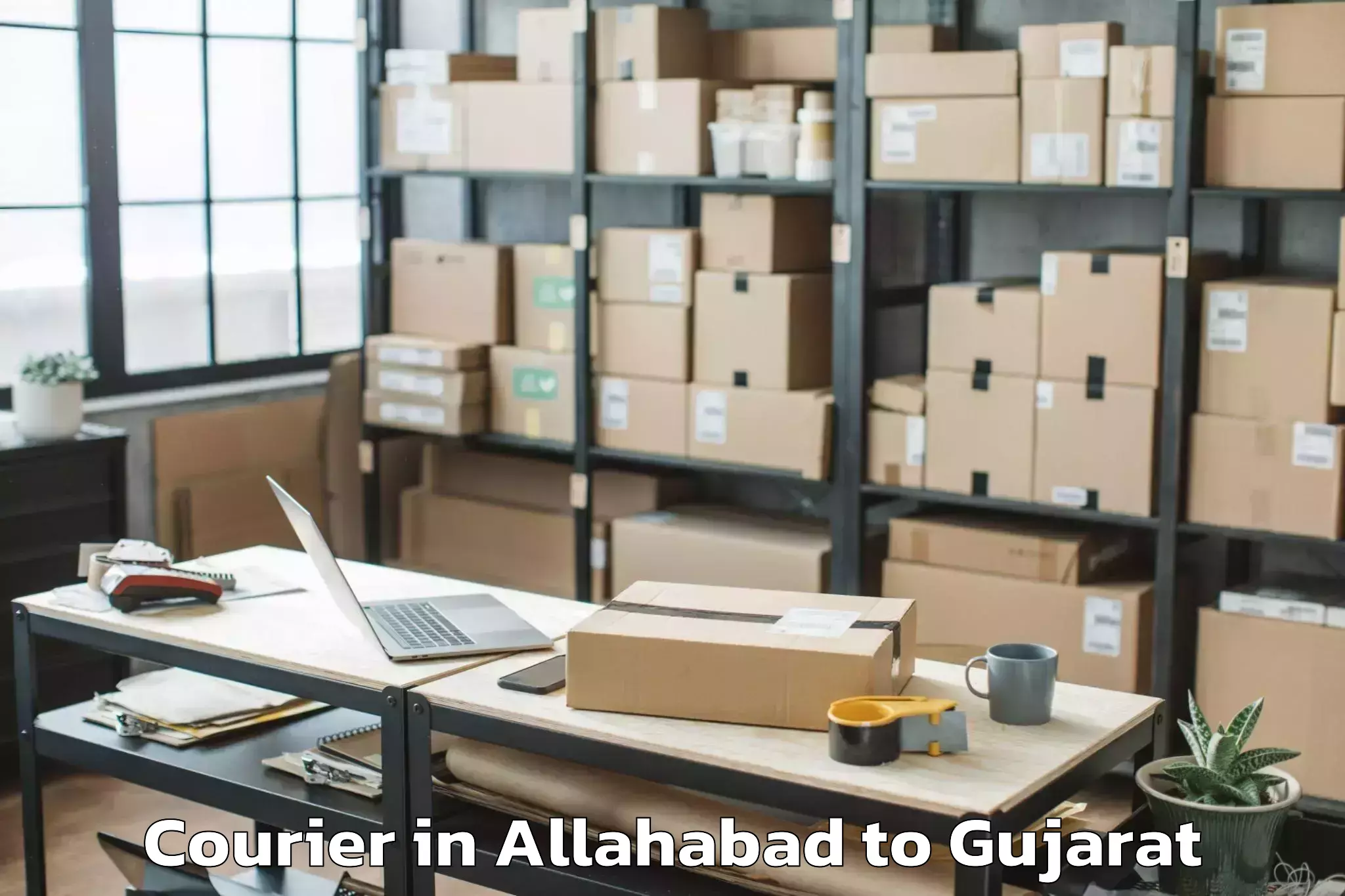 Easy Allahabad to Valod Courier Booking